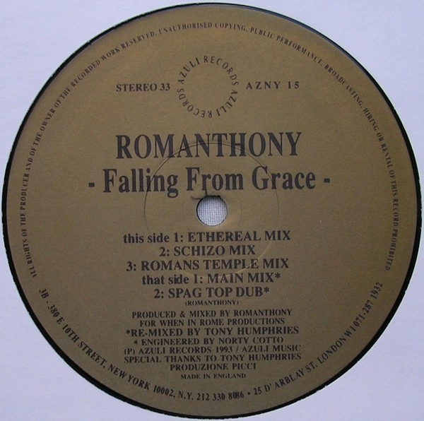 ROMANTHONY / ロマンソニー / FALLING FROM GRACE