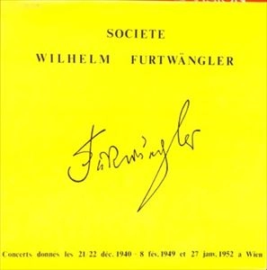 WILHELM FURTWANGLER / ヴィルヘルム・フルトヴェングラー / BACH/MOZART: CONCERTS DONNES LES 21/22 DEC. 1940 - 8 FEV. 1949 ET 27 JANV. 1952 A WIEN