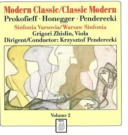 KRZYSZTOF PENDERECKI / クシシュトフ・ペンデレツキ / PROKOFIEV: CLASSICAL SYMPHONY / HONEGGER: SYMPHONY NO.2 / PENDERECKI: VIOLA CONCERTO