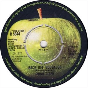 RINGO STARR / リンゴ・スター / BACK OFF BOOGALOO