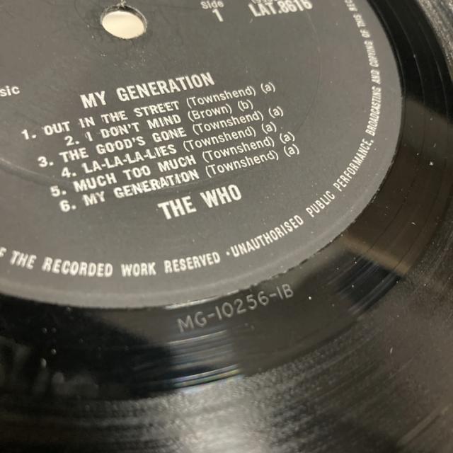 MY GENERATION / THE WHO / ザ・フー / オールドロック | ディスク