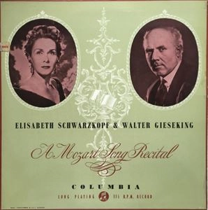 ELISABETH SCHWARZKOPF / エリーザベト・シュワルツコップ  / MOZART SONG RECITAL