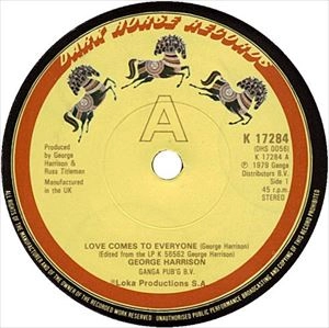 GEORGE HARRISON / ジョージ・ハリスン / LOVE COMES TO EVERYONE