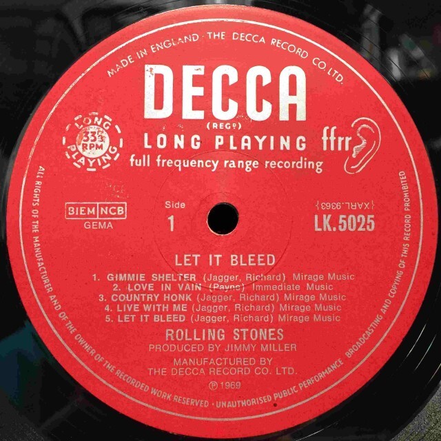 LET IT BLEED / ROLLING STONES / ローリング・ストーンズ / オールド
