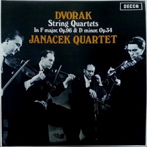 JANACEK QUARTET / ヤナーチェク四重奏団 / DVORAK: STRING QUARTETS IN F MAJOR, OP. 96 & D MINOR, OP. 34