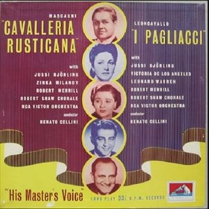 RENATO CELLINI / レナート・チェリーニ / MASCAGNI/LEONCAVALLO: CAVALLERIA RUSTICANA / I PAGLIACCI