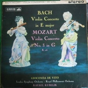 GIOCONDA DE VITO / ジョコンダ・デ・ヴィート / MOZART& BACH:VIOLIN CONCERTOS