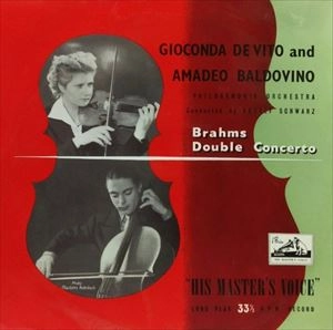 GIOCONDA DE VITO / ジョコンダ・デ・ヴィート / BRAHMS:DOUBLE CONCERTO