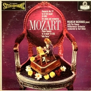WILHELM BACKHAUS / ヴィルヘルム・バックハウス / MOZART: PIIANO CONCERTO NO.27 IN B FLAT MAJOR / SONATA NO.11 IN A MAJOR