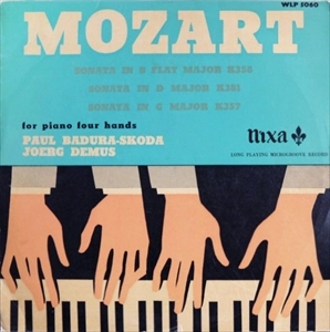 PAUL BADURA-SKODA / パウル・バドゥラ=スコダ / MOZART: SONATA IN B FLAT MAJOR K.358 FOR PIANO FOUR HANDS
