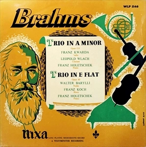 WALTER BARYLLI / ワルター・バリリ / BRAHMS: TRIO IN E FLAT MAJOR, OP.40 / TRIO IN A MINOR, OP.114