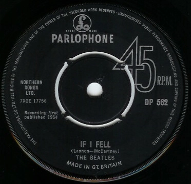BEATLES / ビートルズ / IF I FEEL