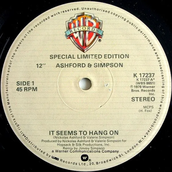 ASHFORD & SIMPSON / アシュフォード&シンプソン / IT SEEMS TOHANG ON