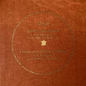 FRANCOIS ETIENNE / フランソワ・エティエンヌ / MOZART: QUINTETTE POUR CLARINETTE / CONCERTO POUR CLARINETTE ET ORCHESTRE