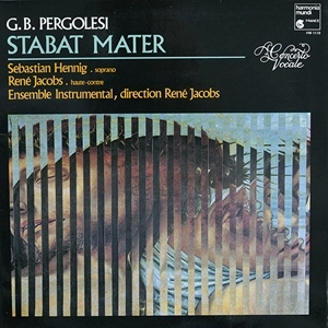 RENE JACOBS / ルネ・ヤーコプス / PERGOLESI:STABAT MATER