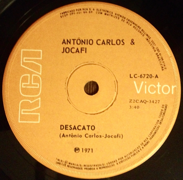ANTONIO CARLOS & JOCAFI / アントニオ・カルロス & ジョカフィ / DESACATO