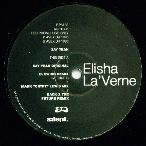 ELISHA LA'VERNE / エリーシャ・ラヴァーン / SAY YEAH