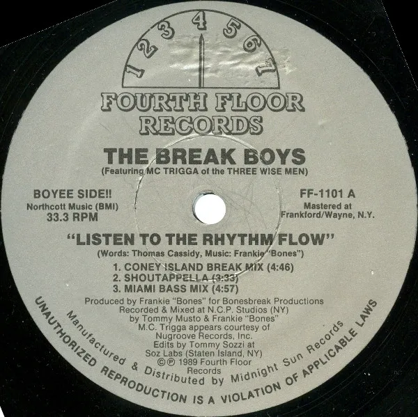 BREAK BOYS / LISTEN TO THE RHYTHM