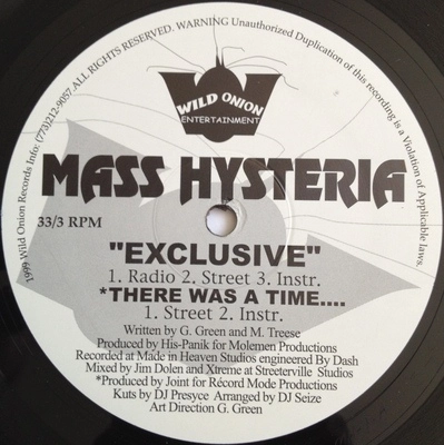 MASS HYSTERIA / I GET A RUSH