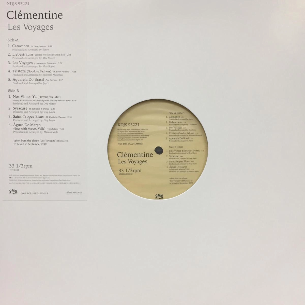 CLEMENTINE / クレモンティーヌ / レ･ヴォヤージュ