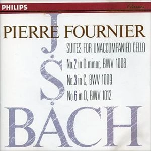 PIERRE FOURNIER / ピエール・フルニエ / バッハ：無伴奏チェロ組曲 第2番, 3番, 6番