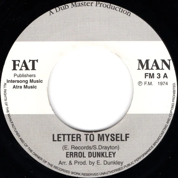 ERROL DUNKLEY / エロール・ダンクリー / LETTER TO MYSELF