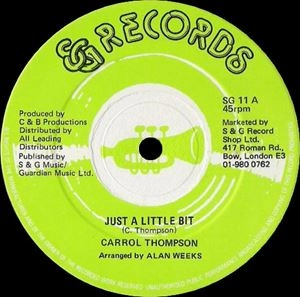 CARROLL THOMPSON / キャロル・トンプソン / JUST A LITTLE BIT