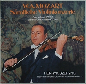 HENRYK SZERYNG / ヘンリク・シェリング / MOZART: WORKS FOR VIOLIN AND ORCHESTRA