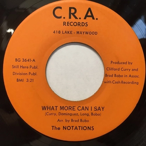 NOTATIONS / WHAT MORE CAN I SAY