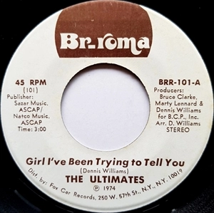 ULTIMATES / アルティメッツ / GIRL I'VE BEEN TRYING TO TELL YOU / I JUST CAN'T STNAD IT