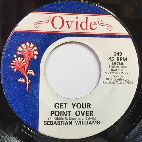 SEBASTIAN WILLIAMS / GET YOUR POINT OVER