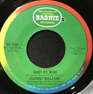 JOHNNY WILLIAMS (SOUL) / BABY ME MINE