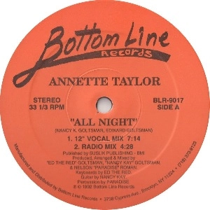ANNETTE TAYLOR / ALL NIGHT