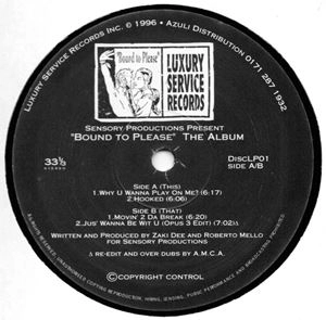 SENSORY PRODUCTIONS / "BOUND TO PLEASE" THE ALBUM