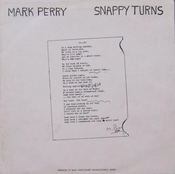 MARK PERRY / マーク・ペリー / SNAPPY TURNS