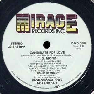 T.S. MONK / T.S.モンク / CANDIDATE FOR LOVE