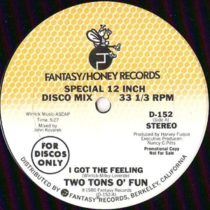 TWO TONS O' FUN / I GOT THE FEELING