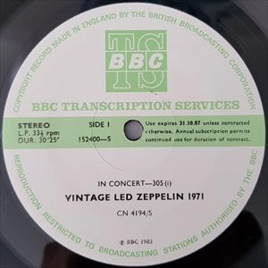 LED ZEPPELIN / レッド・ツェッペリン / BBC TRANSCRIPTON SER