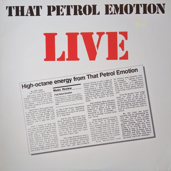 THAT PETROL EMOTION / LIVE