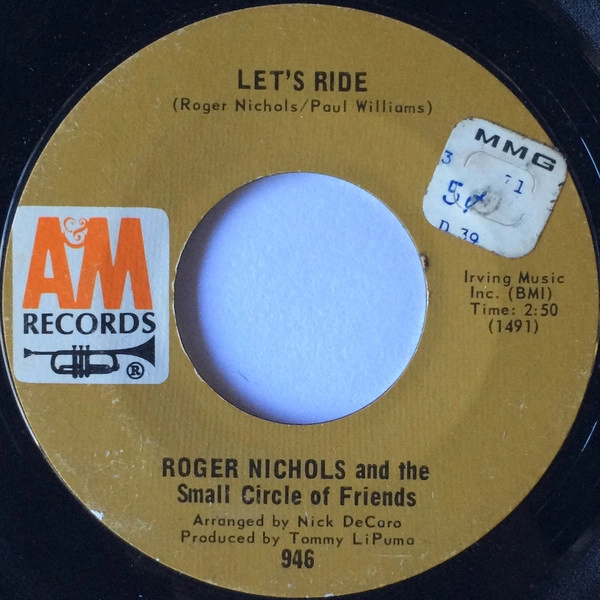 ROGER NICHOLS & THE SMALL CIRCLE OF FRIENDS / ロジャー・ニコルス&ザ・スモール・サークル・オブ・フレンズ / LET'S RIDE