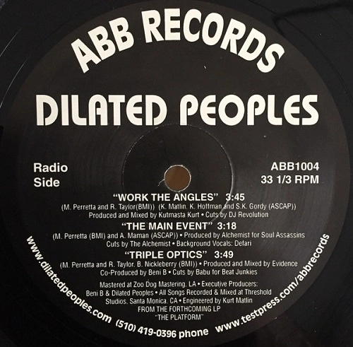 DILATED PEOPLES / ダイレイテッド・ピープルズ / WORK THE ANGLES