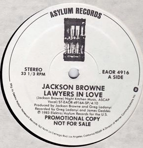 JACKSON BROWNE / ジャクソン・ブラウン / LAWYERS IN LOVE