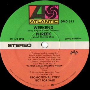 PHREEK / フリーク / WEEKEEND