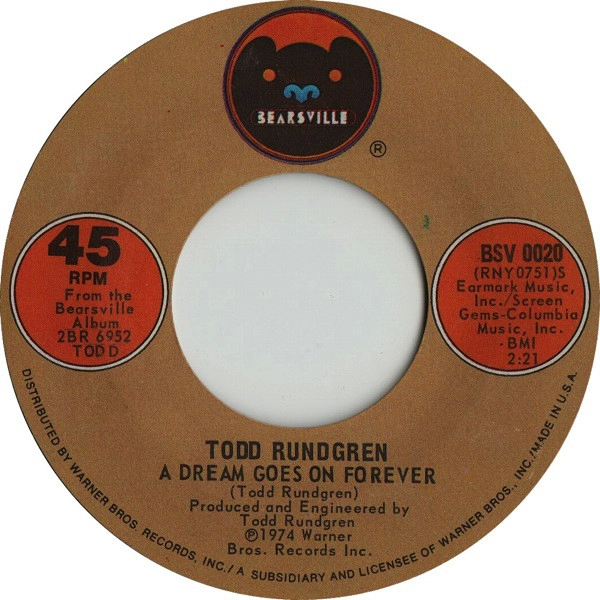 TODD RUNDGREN (& UTOPIA) / トッド・ラングレン (&ユートピア) / DREAM GOES ON FOREVER