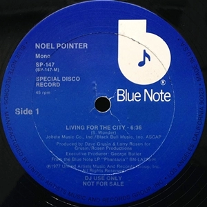 NOEL POINTER / ノエル・ポインター / LIVING FOR THE CITY (12")