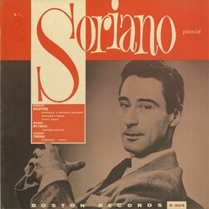 GONZALO SORIANO / ゴンザロ・ソリアーノ / R.HALFFTER: HOMENAJE A ANTONIO MACHADO / DE FALLA: FANTASIA BAETICA / TURINA: CONSUENO ORGIA