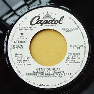 GENE DUNLAP / ジーン・ダンラップ / BEFORE YOU BREAK MY HEART