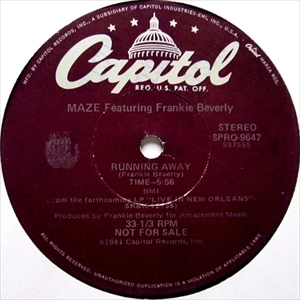 MAZE FEATURING FRANKIE BEVERLY / メイズ・フィーチャリング・フランキー・ビバリー / RUNNING AWAY