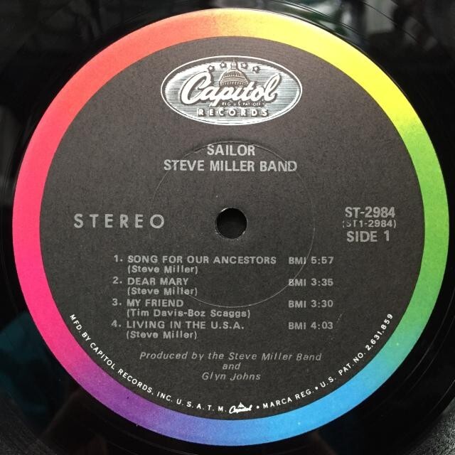 SAILOR / STEVE MILLER BAND / スティーヴ・ミラー・バンド / オールド