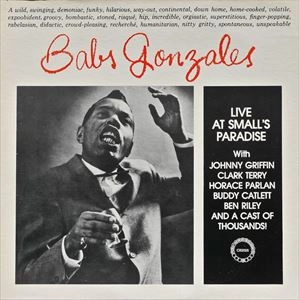BABS GONZALES / バブス・ゴンザレス / LIVE AT SMALL'S PARADISE